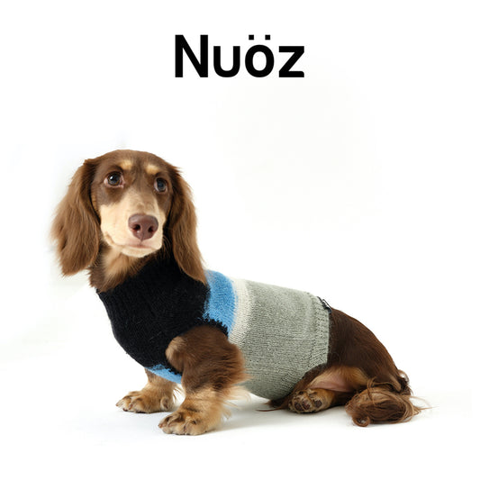 N series - Mohair blue sleeveless knitted jumper