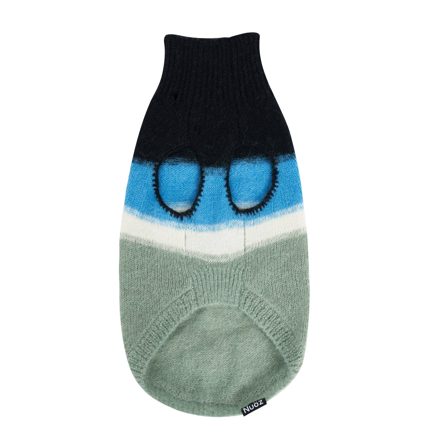N series - Mohair blue sleeveless knitted jumper