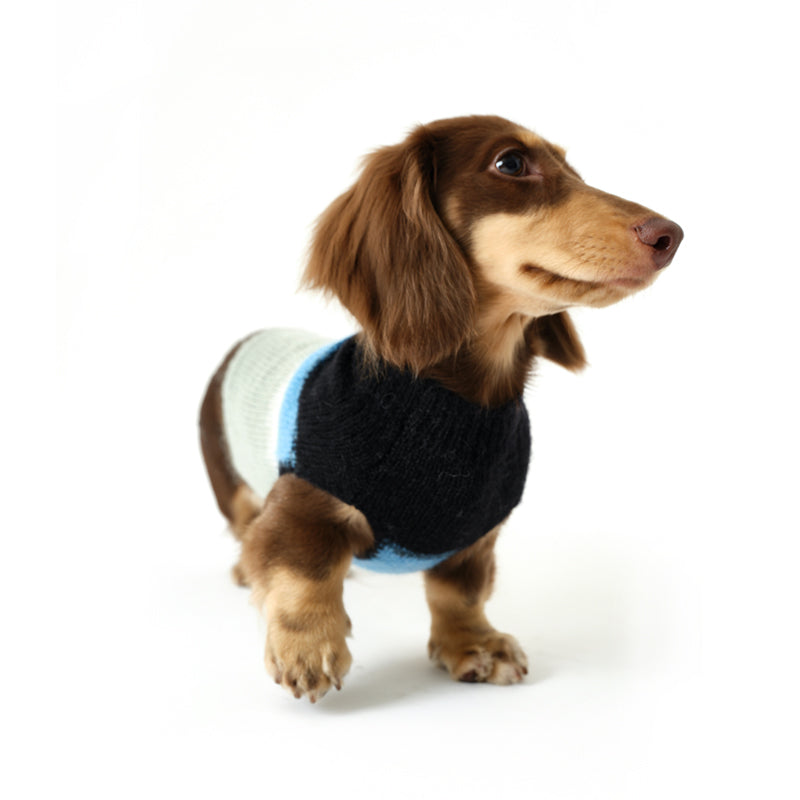 N series - Mohair blue sleeveless knitted jumper