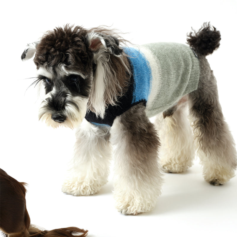 N series - Mohair blue sleeveless knitted jumper