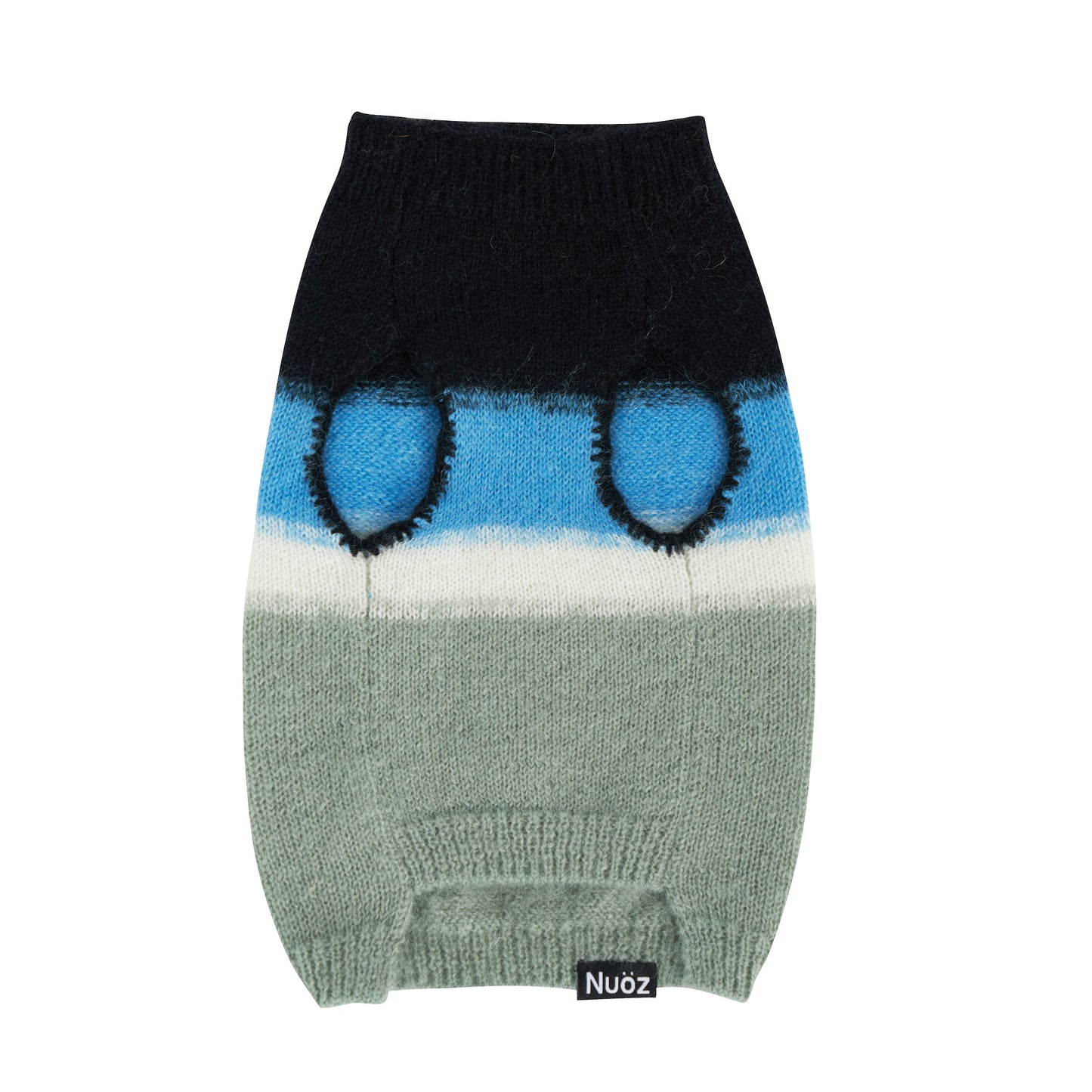 N series - Mohair blue sleeveless knitted jumper